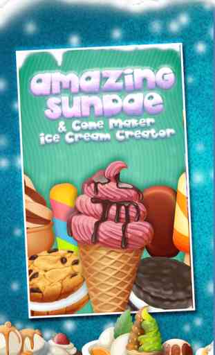 A + Cone & Sundae Créateur Ice-Cream Sandwich jeu Maker 1