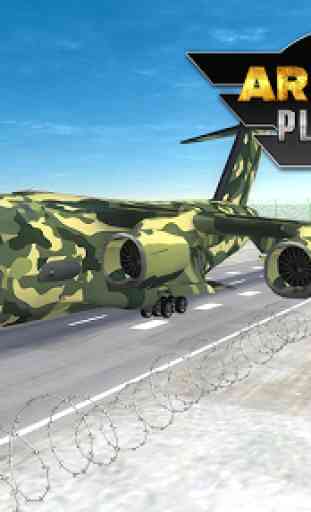 Armée Cargo Avion Aéroport 3D 1