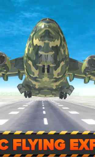 Armée Cargo Avion Aéroport 3D 3