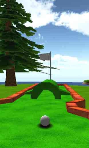 Cartoon mini golf jeu en 3D 2