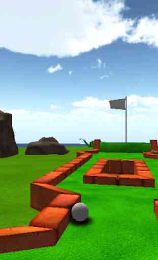 Cartoon mini golf jeu en 3D 3
