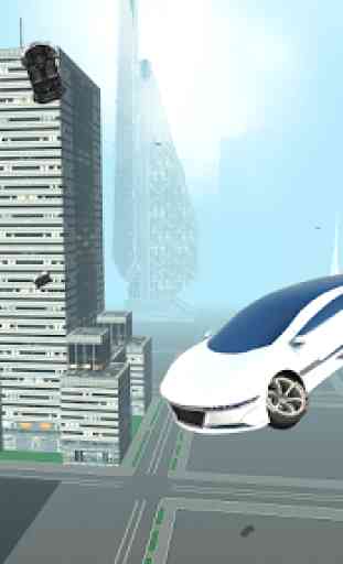 Futuristic Flying Car Driving 4