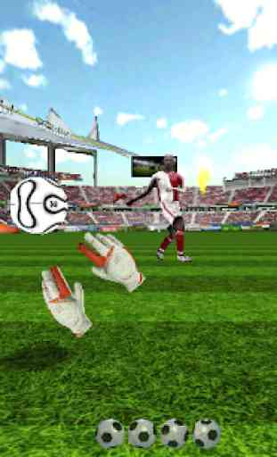 matchs de football gardien 3D 3
