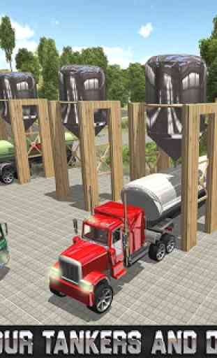 Oil Tanker Truck Route Cargo 2
