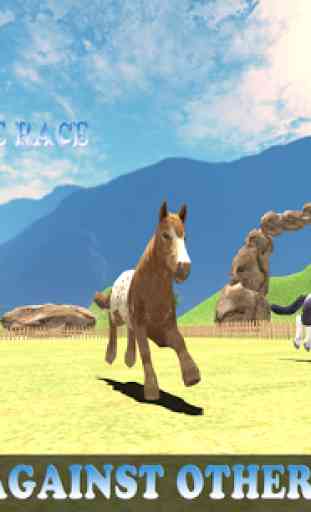 Pony Horse Kids Race 3D 2