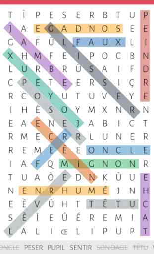 Recherche De Mots - Word Search Colorful 1