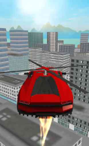 Flying  Helicopter Car 3D Free 2