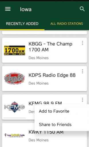 Iowa Radio Stations - USA 1