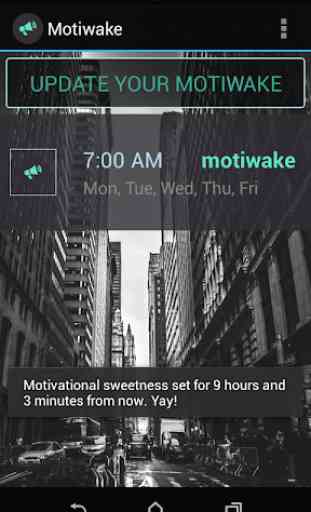 Motiwake - Motivational Alarm Clock 3