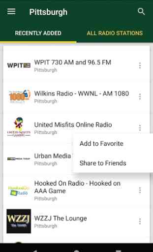 Pittsburgh Radio Stations - USA 1
