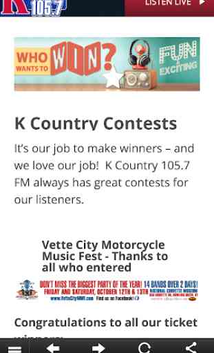 WGRK K Country 105.7 FM 3