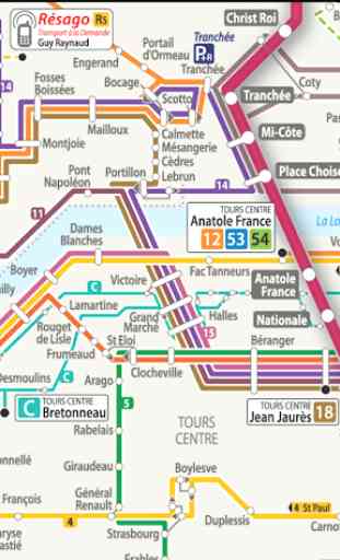 Tours Tram & Bus Map 3