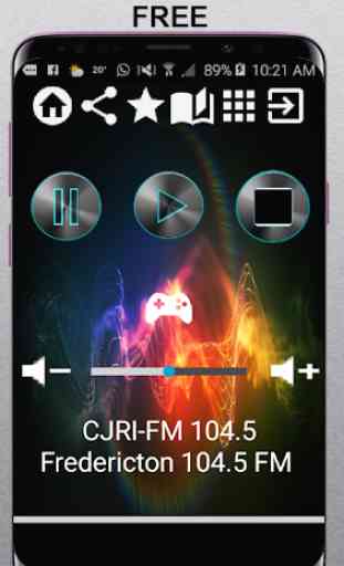 CJRI-FM 104.5 Fredericton 104.5 FM CA App Radio Fr 1