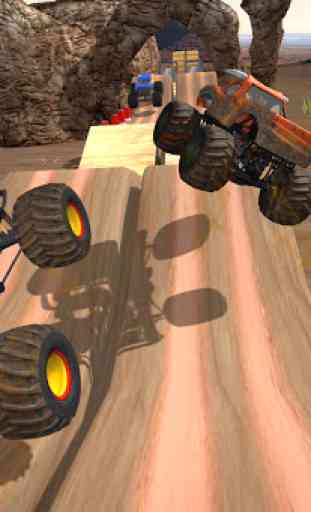 Monster Truck Driving Off Route Stunts 2
