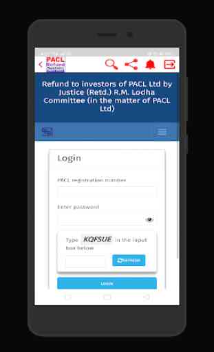 PACL Refund Online Status 4