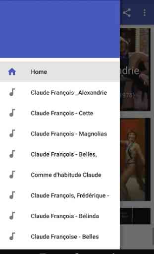 Chansons Claude François - sans internet 1