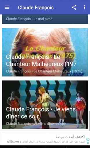 Chansons Claude François - sans internet 3