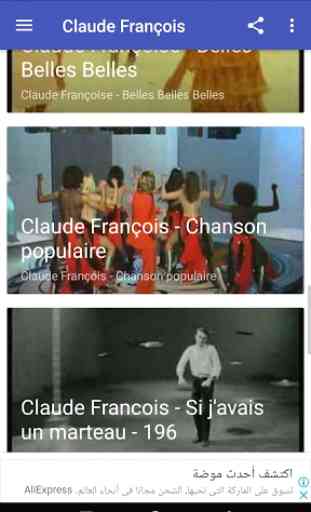 Chansons Claude François - sans internet 4