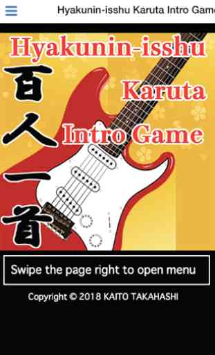 Hyakunin-isshu Karuta Intro Game 2
