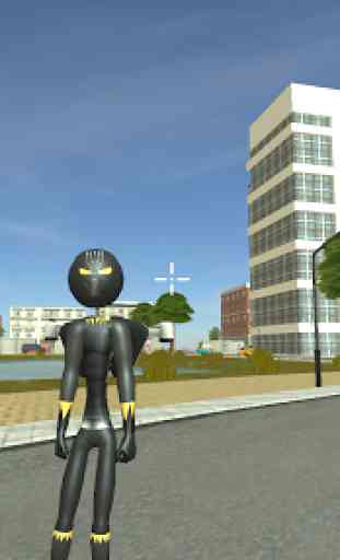 Stickman Panther jetpack Crime Simulator 1