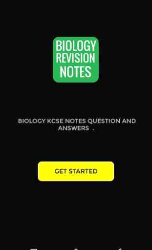 Biology Revision Notes Question and Answers 1