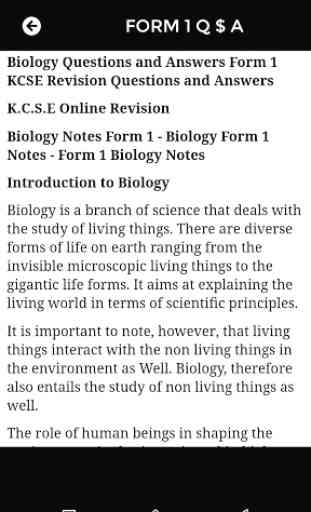 Biology Revision Notes Question and Answers 3