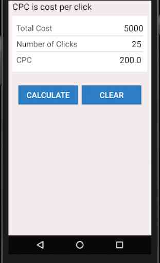 CPM & CPC Calculator 3