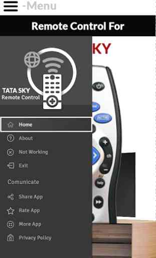 Remote Control For TATA Sky 4