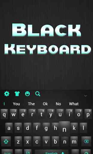 Simple Black Keyboard Theme 4