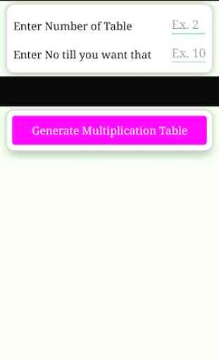 Unlimited Multiplication Table 1