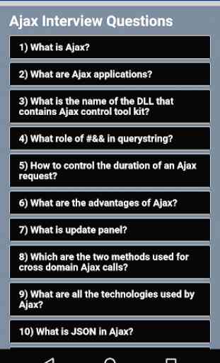 AJAX Interview Questions 1