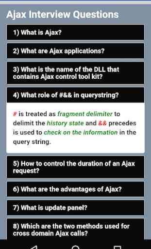 AJAX Interview Questions 2