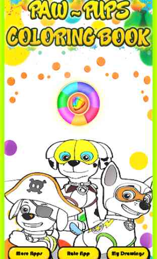Paw Pals - Puppy Pups Patrol Coloring Book 1