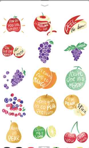 Stickers Fruits Pun 2