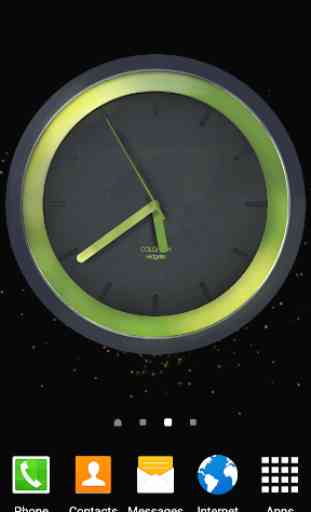 3D Neon Green Clock 1