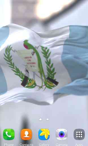 4K Flag of Guatemala Video Live Wallpaper 3