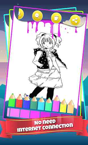Anime Manga Coloring Book  3