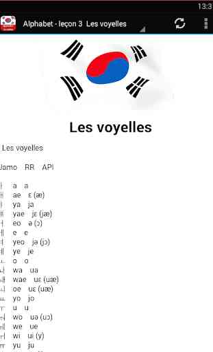 Apprendre le coréen gratuit 3