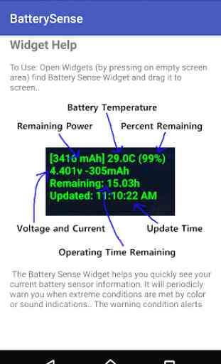 Battery Sense Widget 1