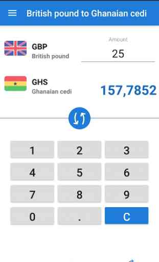 British pound Ghanaian cedi / GBP to GHS Converter 3