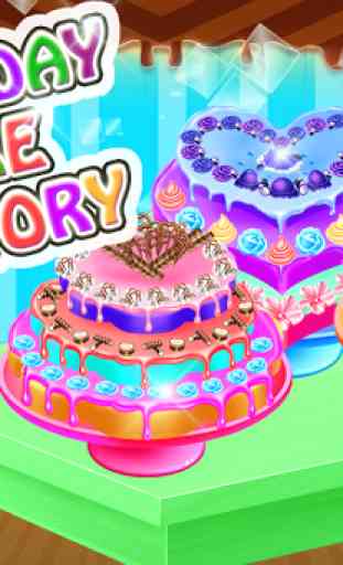 Cake Making : Birthday Party Cake Factory Games 2