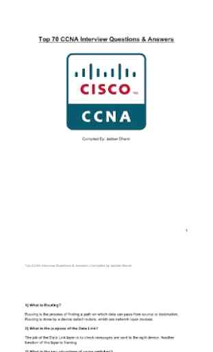 CCNA interview questions and answers 1