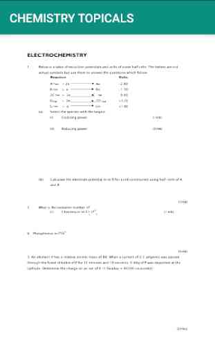 Chemistry Kcse Topical Revision Questions 3