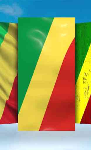 Congo Republic Flag Wallpaper 2