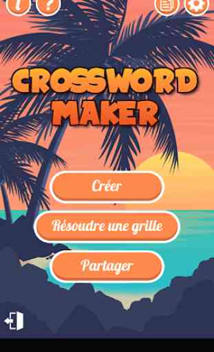 Crossword Maker - Création de mots fléchés 1