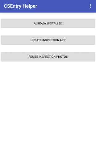 CSEntry Helper - Inspection Application 1