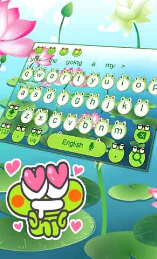 Cute Frog Big Eyes keyboard Theme 2