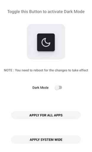 Dark mode - Enable dark mode 1