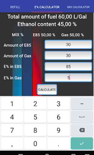 E85 mix Calculator 3
