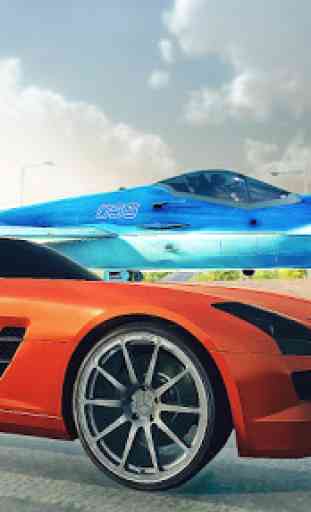 Extreme Car Racing Vs Runway Jets 4